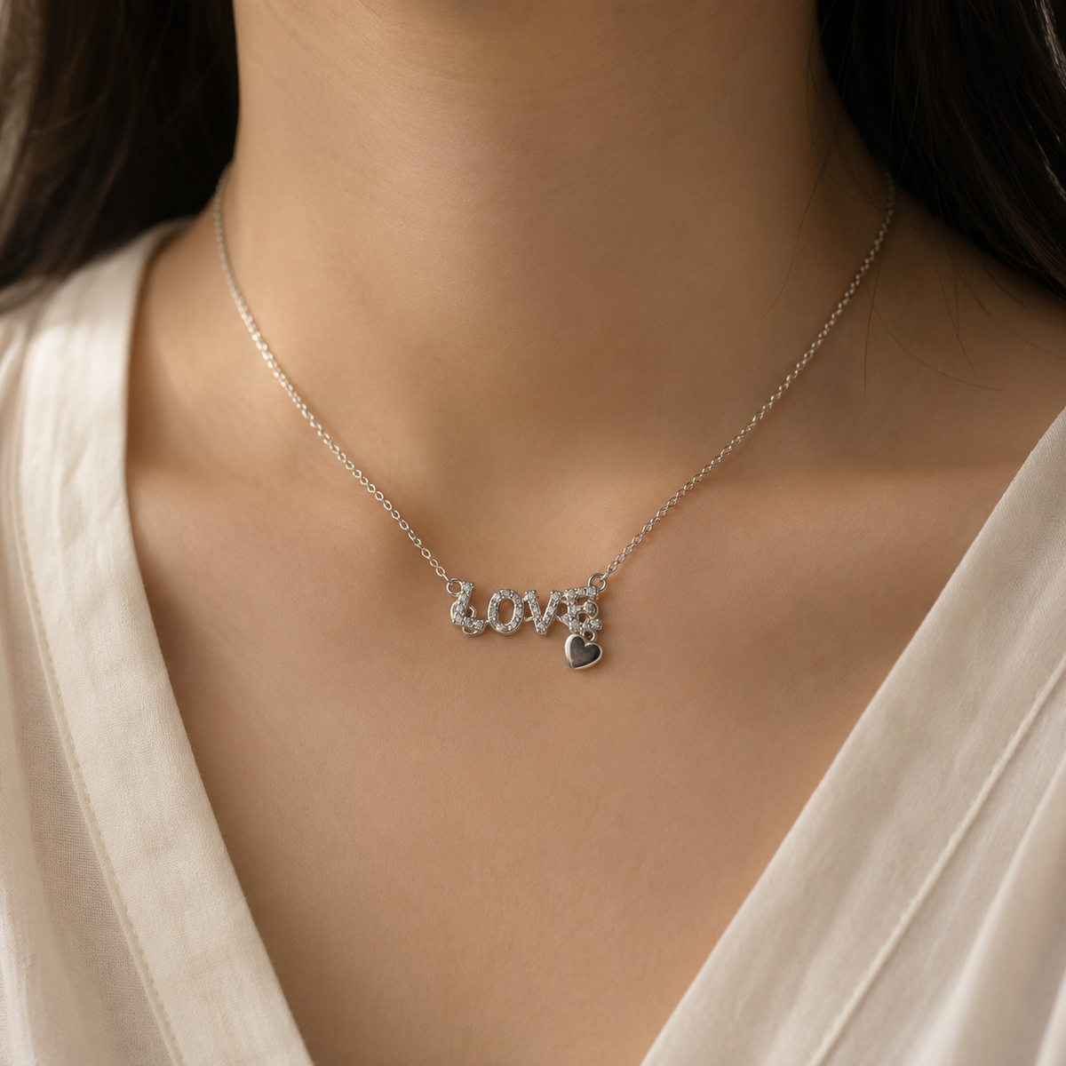 Love Heart Charm Necklace