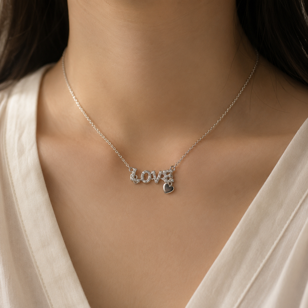 Love Heart Charm Necklace