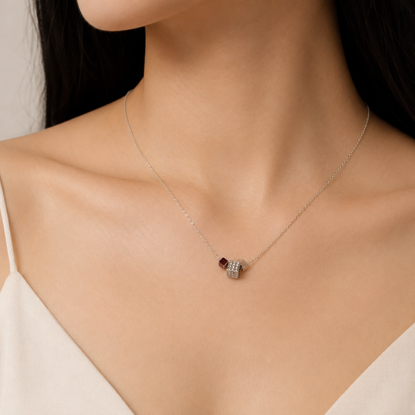 Ruby Frost Charm Pendant