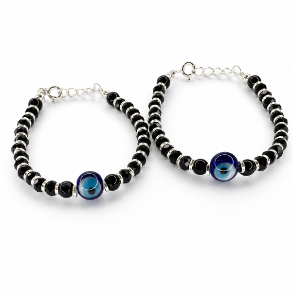 Kids Evil Eye Beaded Bracelet Pair