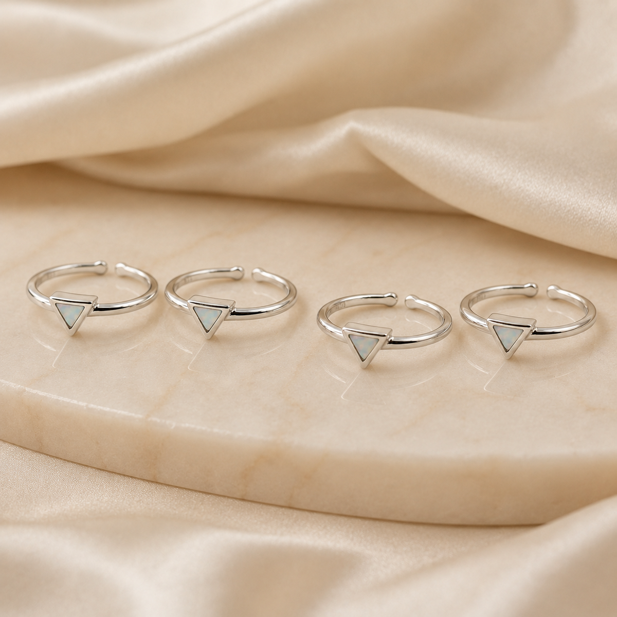 Silver Triangle Toe Ring